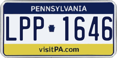 PA license plate LPP1646