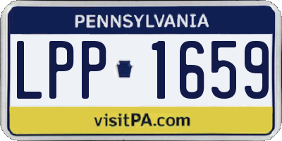 PA license plate LPP1659