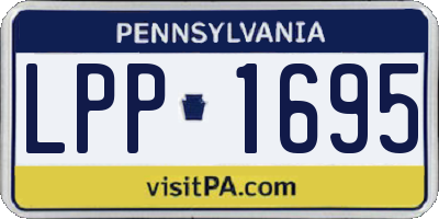 PA license plate LPP1695