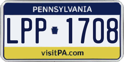PA license plate LPP1708