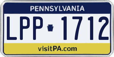 PA license plate LPP1712