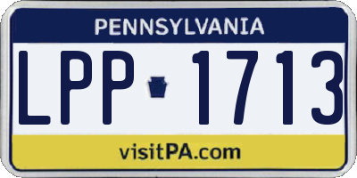 PA license plate LPP1713