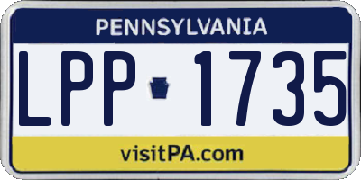 PA license plate LPP1735