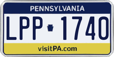 PA license plate LPP1740