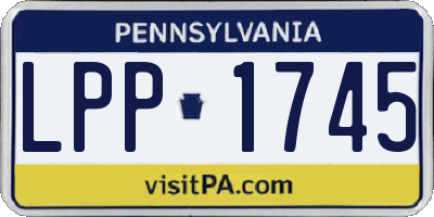 PA license plate LPP1745