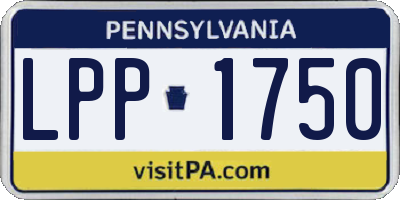 PA license plate LPP1750