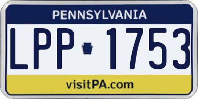 PA license plate LPP1753