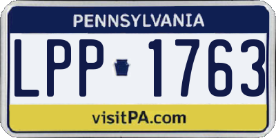 PA license plate LPP1763