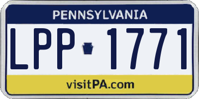 PA license plate LPP1771