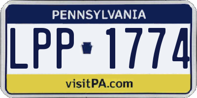 PA license plate LPP1774