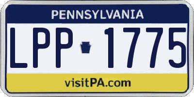 PA license plate LPP1775