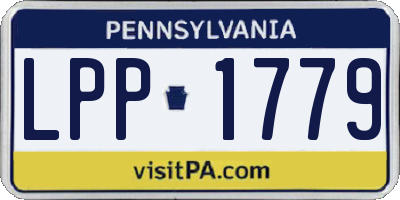 PA license plate LPP1779