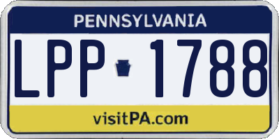 PA license plate LPP1788
