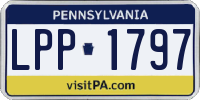 PA license plate LPP1797