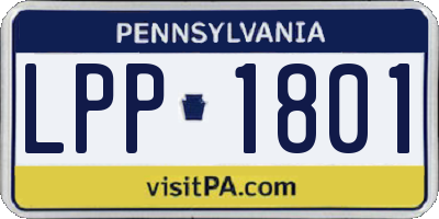 PA license plate LPP1801