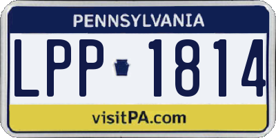 PA license plate LPP1814