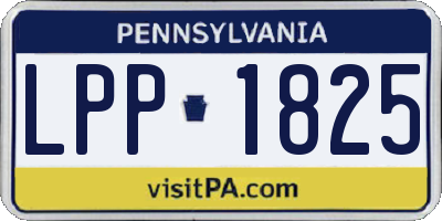 PA license plate LPP1825