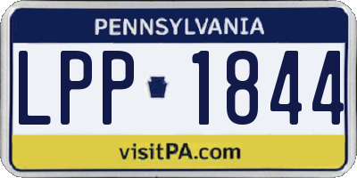 PA license plate LPP1844