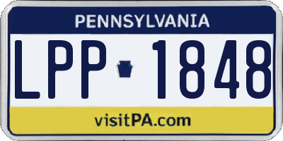 PA license plate LPP1848