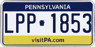 PA license plate LPP1853