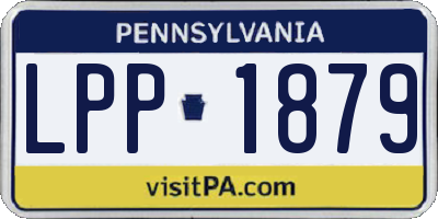 PA license plate LPP1879