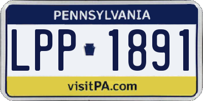 PA license plate LPP1891