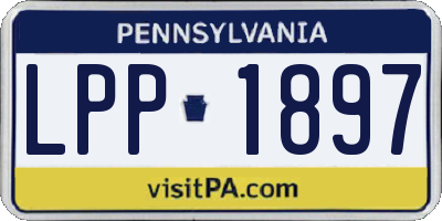 PA license plate LPP1897