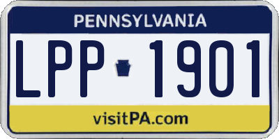 PA license plate LPP1901