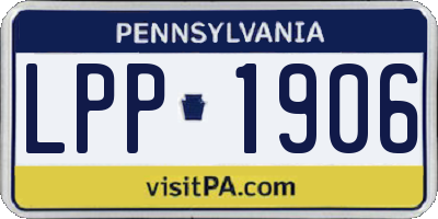 PA license plate LPP1906