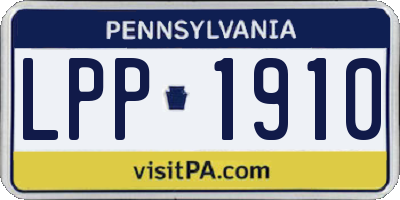 PA license plate LPP1910