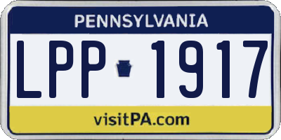 PA license plate LPP1917