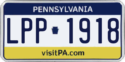 PA license plate LPP1918