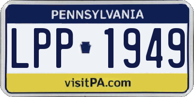 PA license plate LPP1949