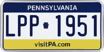 PA license plate LPP1951
