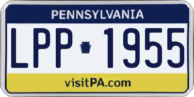 PA license plate LPP1955