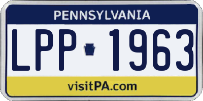 PA license plate LPP1963