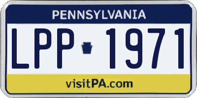PA license plate LPP1971