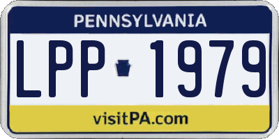 PA license plate LPP1979