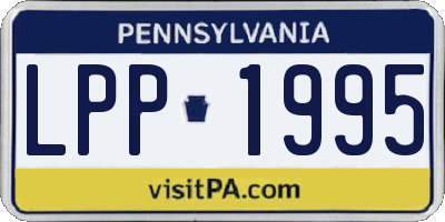PA license plate LPP1995