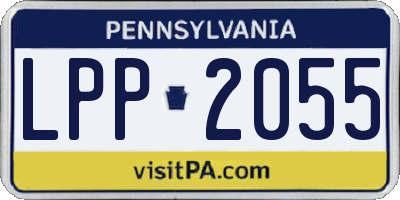 PA license plate LPP2055