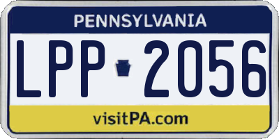 PA license plate LPP2056