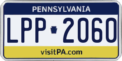 PA license plate LPP2060