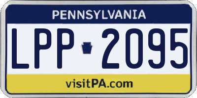 PA license plate LPP2095