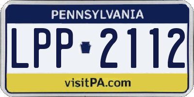PA license plate LPP2112