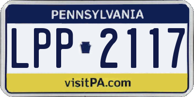 PA license plate LPP2117