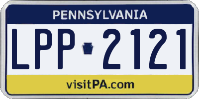 PA license plate LPP2121