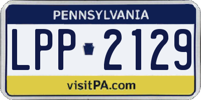 PA license plate LPP2129