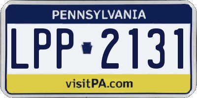 PA license plate LPP2131
