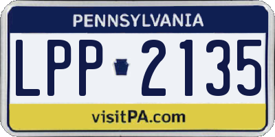 PA license plate LPP2135
