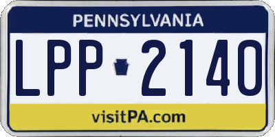 PA license plate LPP2140